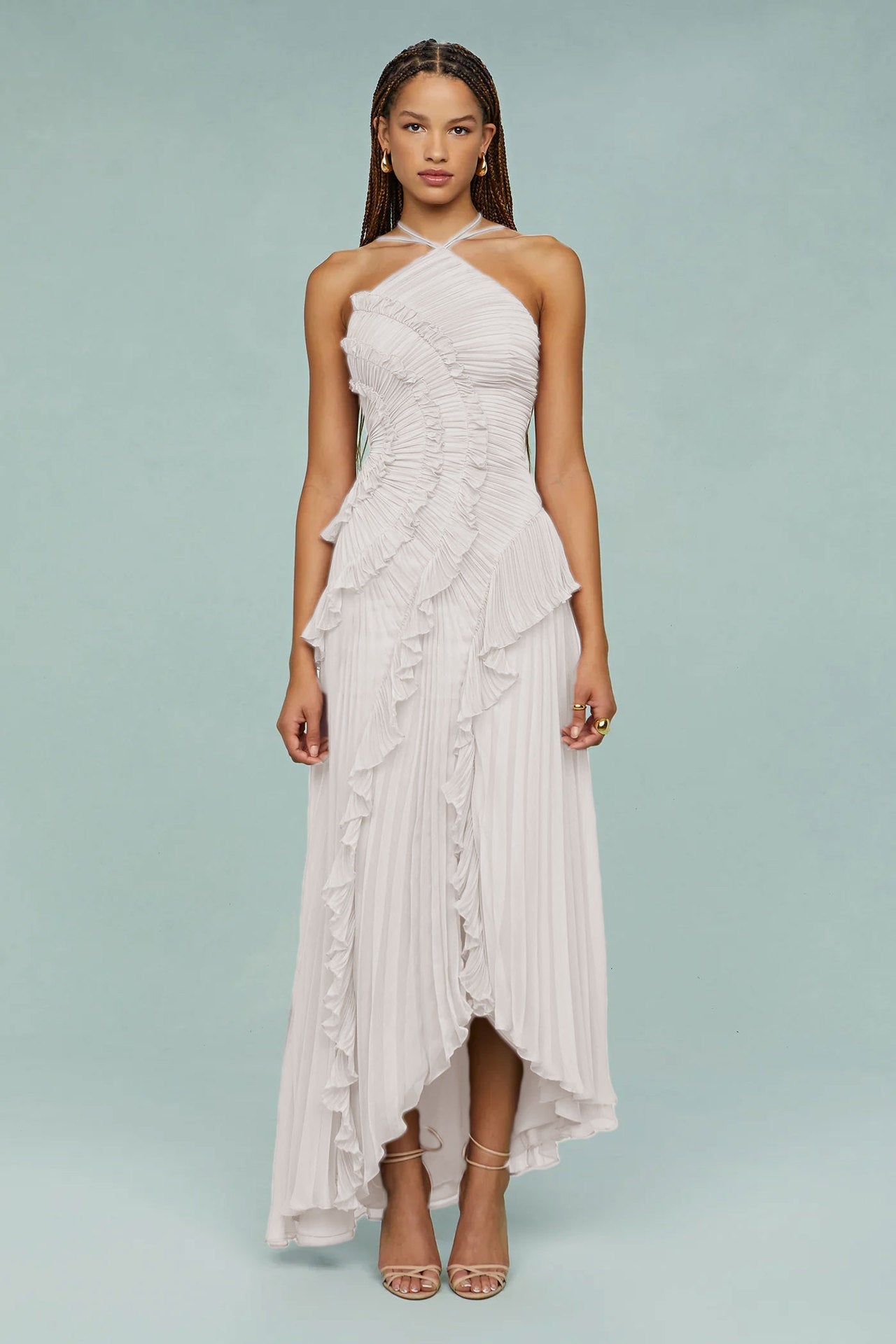Romane | Robe plissée dos nu