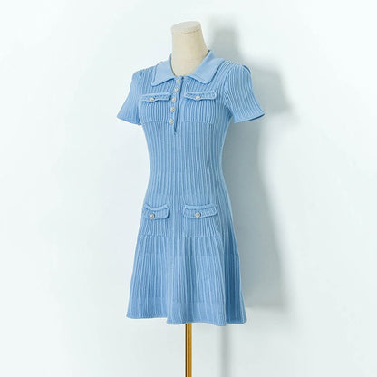 Adèle | Robe en maille à col