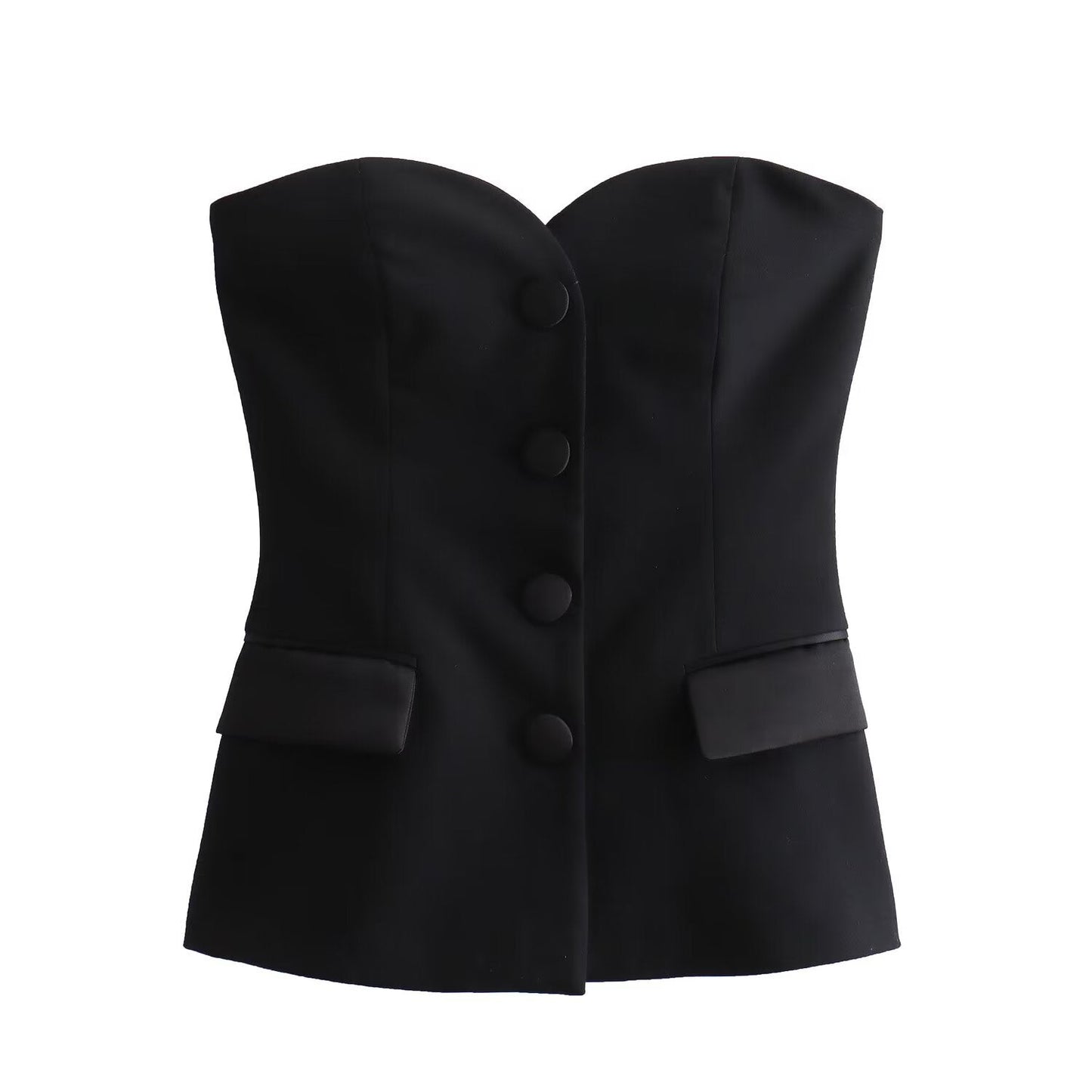 Anaïs | Top bustier satiné