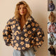 Novéa | Sweatshirt floral à grandes poches et zip