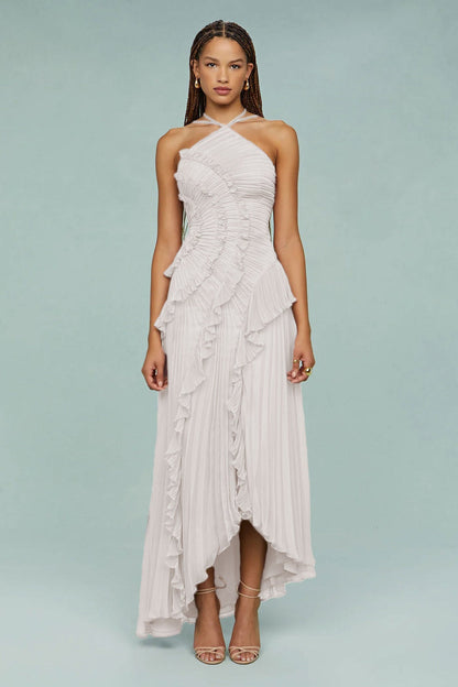 Romane | Robe plissée dos nu