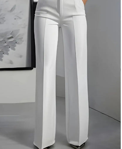 Clara | Pantalon minimaliste blanc