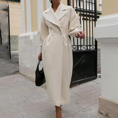 Calypsa | Manteau long trench double boutonnage