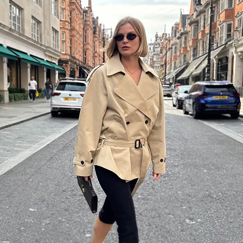 Élodie | Manteau en laine d’agneau à col revers