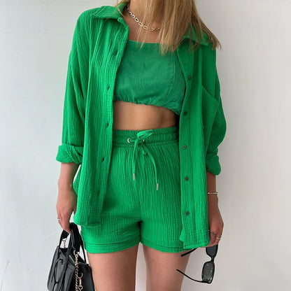 Gabrielle | Ensemble chemise & short