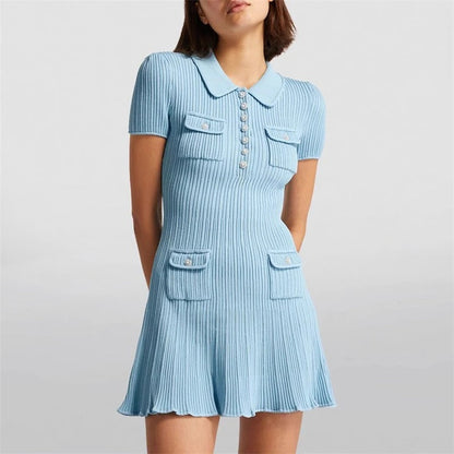 Adèle | Robe en maille à col