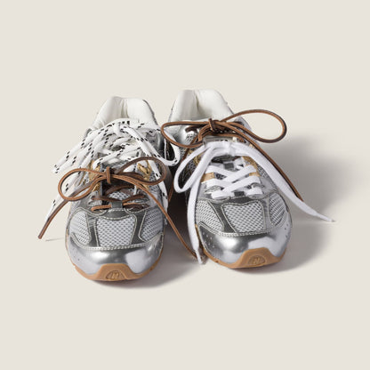 530 SL Runner – Leather and Mesh Metallic Edition