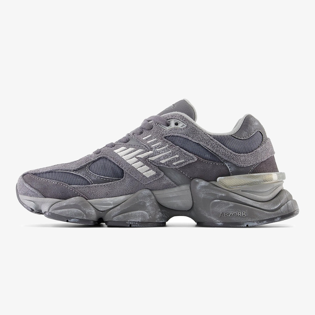 nb magnet - DIDALUXE Magnet sneaker with layered grey mesh, suede overlays, and silver N logo