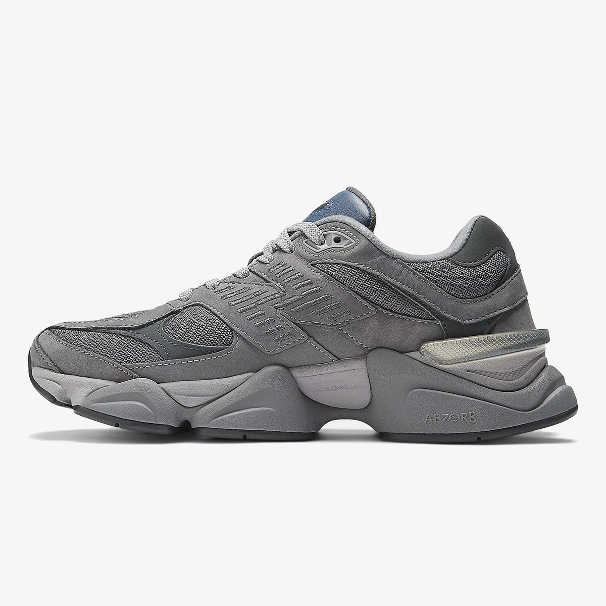 nb castlerock - DIDALUXE Castlerock sneaker with layered grey mesh, navy accents, and sculpted sole
