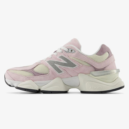 Rose Sugar and Angora DIDALUXE sneaker with layered suede and mesh upper