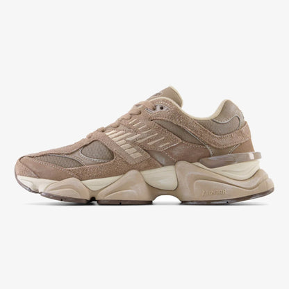 nb mushroom - DIDALUXE Mushroom sneaker with brown mesh, hairy suede overlays, and stacked sole