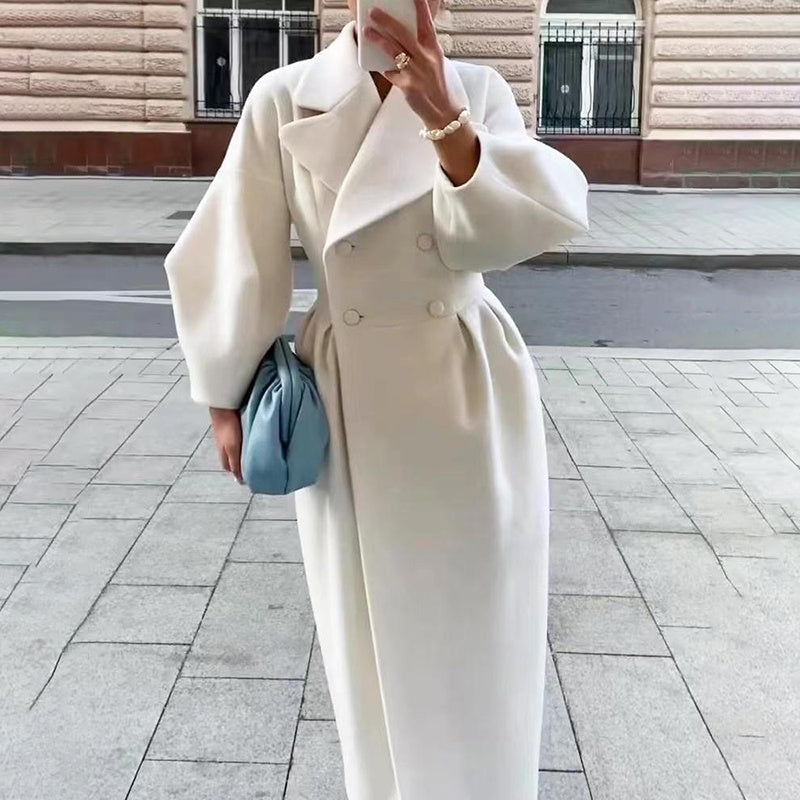 Calypsa | Manteau long trench double boutonnage