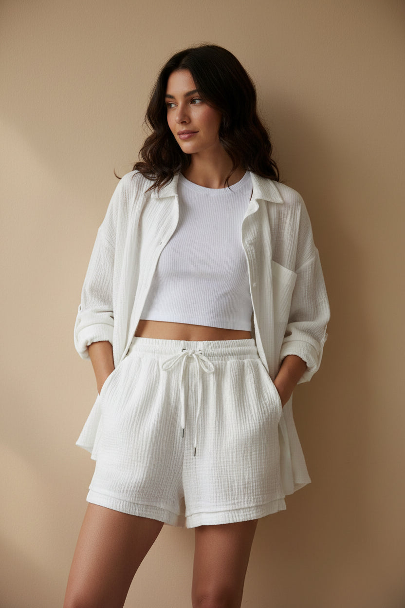 Gabrielle | Ensemble chemise & short