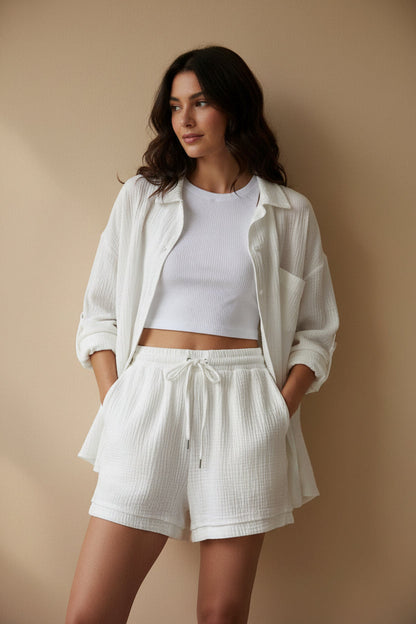 Gabrielle | Ensemble chemise & short