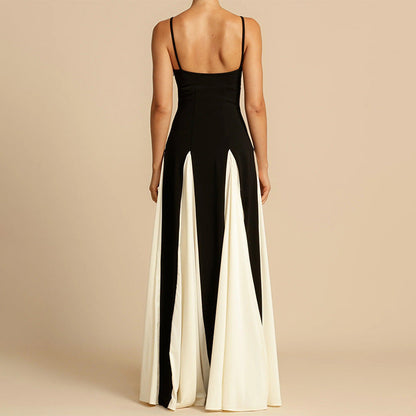 Garance | Robe bicolore à bretelles