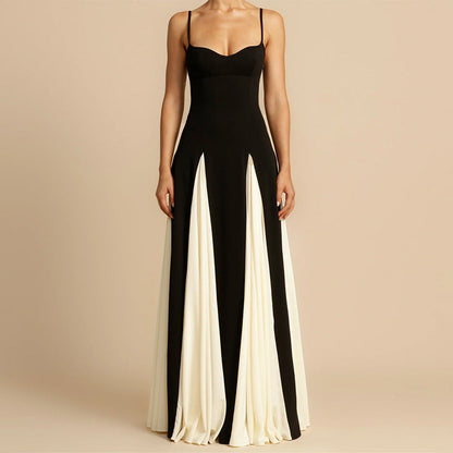 Garance | Robe bicolore à bretelles