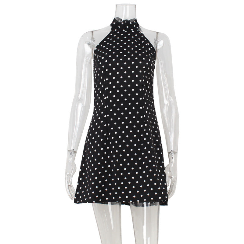 Héloïse | Robe à pois évasée