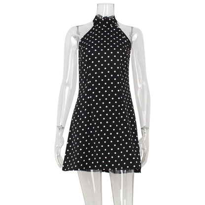 Héloïse | Robe à pois évasée
