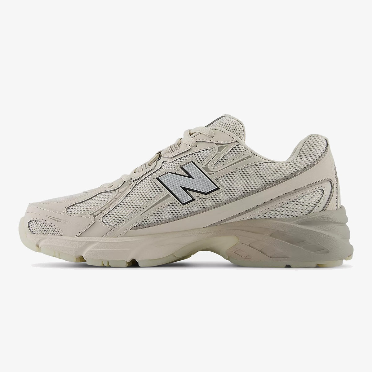 Neutral DIDALUXE sneaker in Moonbeam and Arid Stone with black trim